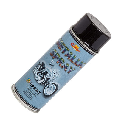 2 x 400 mL Black Metallic Acrylic Spray Paint - Shimmer Finish with Deep Colour Effect for Alloy Wheels, Hub Caps, Car Body Parts, Motorbike, Bicycle Components - for Metal, Aluminium, Wood, DIY