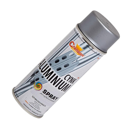 2 x 400 mL Zinc Aluminium Spray Paint for Galvanised Steel - Protective and Renovation Coating with Metallic Finish - for Gutters, Roofs, Sills, Fences, Pipes, Steelwork, Suitable for Dry Indoor Areas
