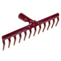 Steel Garden Rake for Hay, Leaves, Lawn, 33 cm / 13 in with 12 Tins, Ideal Gardening Tool (No Handle)