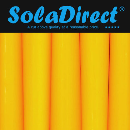 Tapered Dinner Candles, Pack of 10, Unscented, Long Burning Time, 24 cm / 19.45" (Orange, Matt)