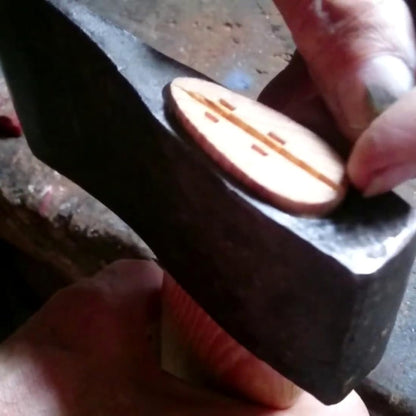Hammer Wedge Set, Shaft Wedges, 10 pcs - 2 of Each Size, Made of Metal with a Serrated Structure
