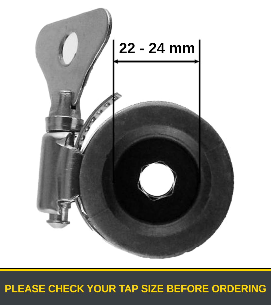 Universal Tap to Hose Connector Set & Brass Garden Hose Pipe Connector - Hozelock Compatible, For 1/2" - 5/8" Pipe (22-24mm Taps)
