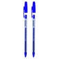 Ballpoint Pens, Gel Ink Ballpoint Pens, Smudge Free, Extra Fine Point 0.5 mm, Ideal for School, Office (Blue, 2 Pens)