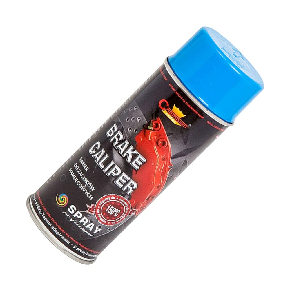400 mL Blue Brake Caliper Spray Paint - High Temperature Coating up to 150°C for Calipers & Brake Drums - Helps Protect from Corrosion and Chemicals, Abrasion Resistant Finish for Car, Motorbike