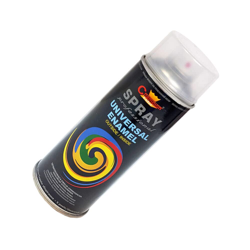 400 mL Clear Varnish Glossy Universal Gloss Enamel Spray Paint - Fast Drying High Shine Finish with Strong Coverage - for Metal, Wood, Plaster and Selected Plastics, Indoor and Outdoor Use