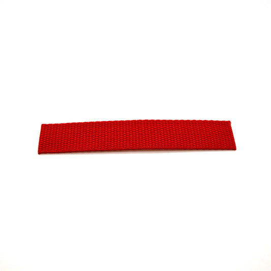 50 metres of 25 mm / 1 in Red (162) Heavy Duty Polypropylene Webbing Strap Tape for Backpacks, Luggage Strapping, Belts
