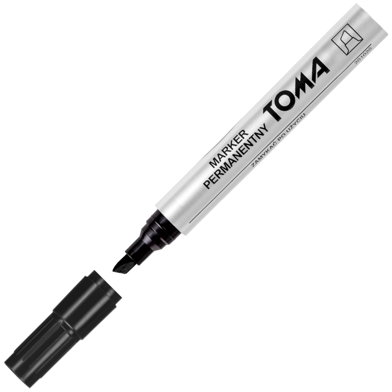 Permanent Marker Pens, Set of 4 Colours (Red, Blue, Green, Black), Fine Chisel Tip, Waterproof Markers
