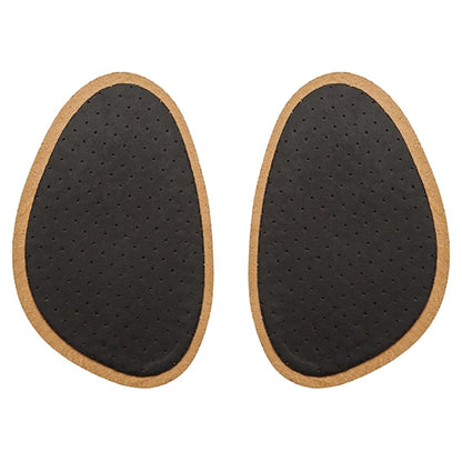 Half Insoles Shoes Cushion Inserts - Comfortable Premium Tan Leather & Latex - Forefoot Insoles for Heels, Flats (Size: UK 7 - 10)