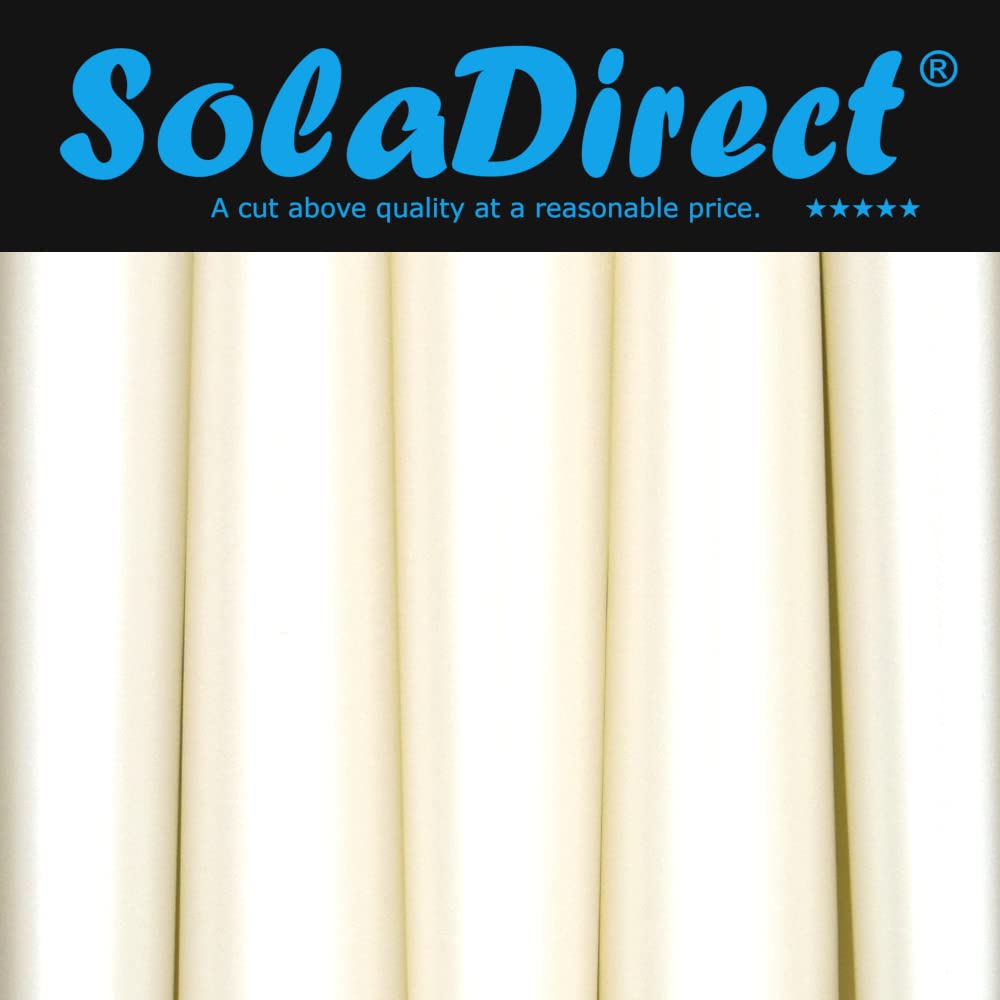 Tapered Dinner Candles, Pack of 10, Unscented, Long Burning Time, 24 cm / 19.45" (Pearl, Metallic)