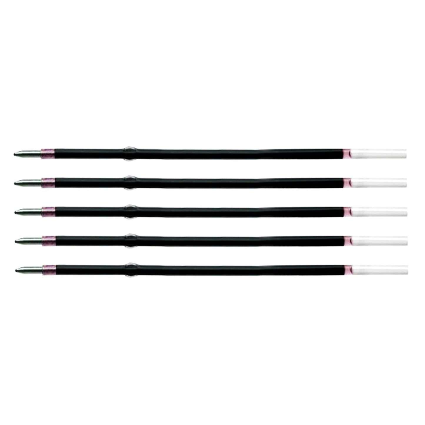 5 Pcs Ballpoint Pen Refills, Length 107 mm, Retractable Pen Refills, Smooth Writing, Smudge Free Ballpoint Pen Refills (Red)