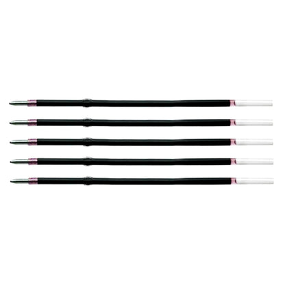 5 Pcs Ballpoint Pen Refills, Length 107 mm, Retractable Pen Refills, Smooth Writing, Smudge Free Ballpoint Pen Refills (Red)