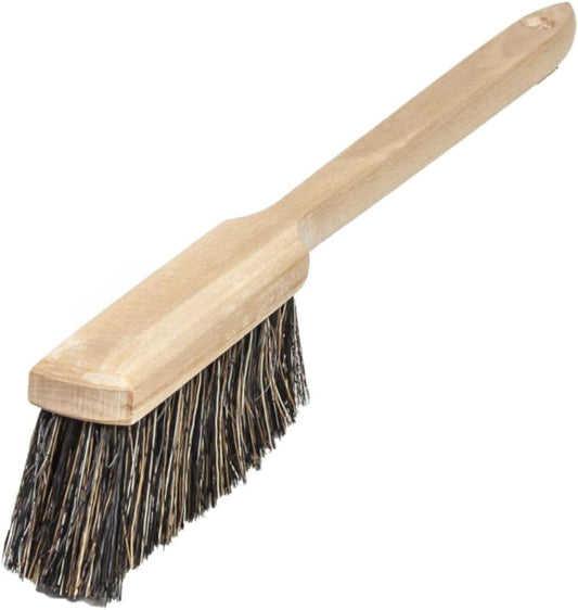 Durable Car and Household Brush with Wooden Handle - 69 cm Long Anti-Static Blend of Natural and Synthetic Bristles