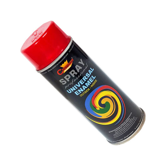 2 x 400 mL Carmine Red (RAL 3002) Universal Gloss Enamel Spray Paint - Fast Drying High Shine Finish with Strong Coverage - for Metal, Wood, Plaster and Selected Plastics, Indoor and Outdoor Use