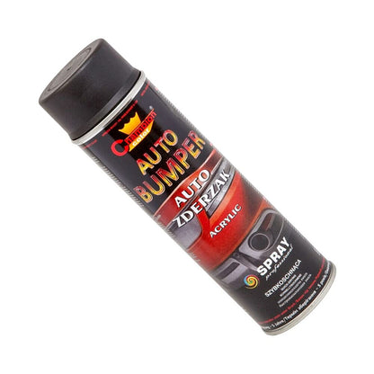 500 mL Black Plastic Bumper Paint Acrylic Spray Fast Drying - for PP and ABS Car Trim, Dashboards, Spoilers - High Adhesion, Even Finish for Plastic Parts, Suitable for Renovation, Customisation