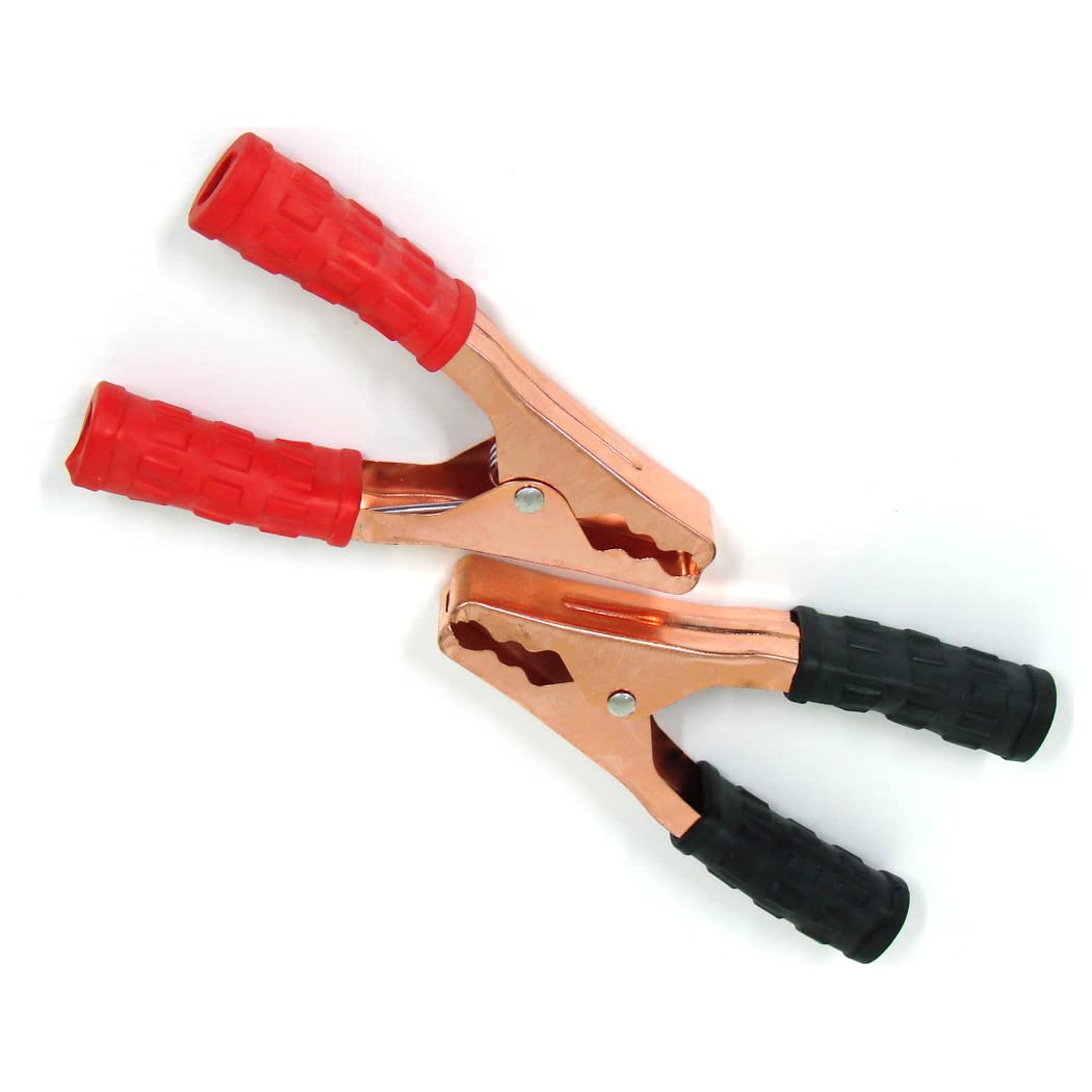 150mm / 6" Crocodile Clips, Alligator Clamps, Electrical Cable Terminal Test Metal Croc Clips - Car Battery, Electric Testing, DIY