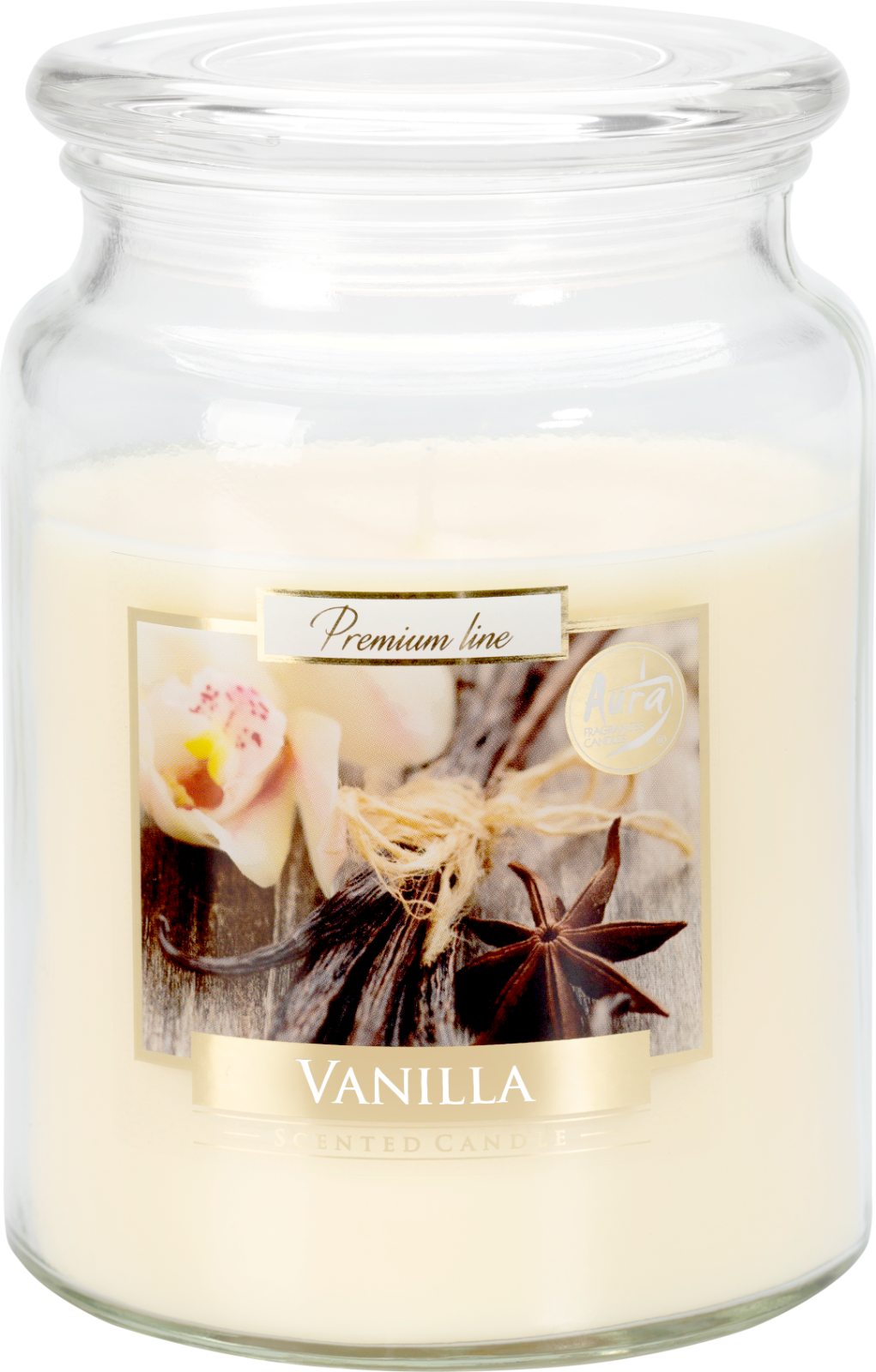 18oz Large Scented Candle In Glass Jar Fragrance Aromatic 100 Hr Burn Time (Vanilla)