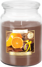 18oz Large Scented Candle In Glass Jar Fragrance Aromatic 100 Hr Burn Time (Chocolate - Orange)