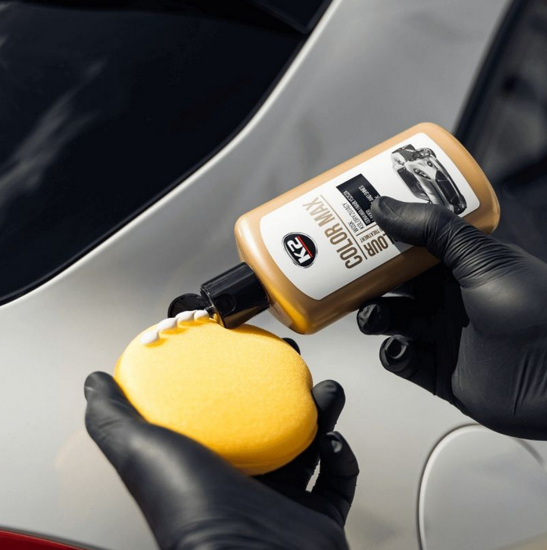 K2 Color Max White Colour Wax 200ml - Car Wax Polish for Standard and Metallic Finishes, Restores Shine, Helps Reduce Minor Marks