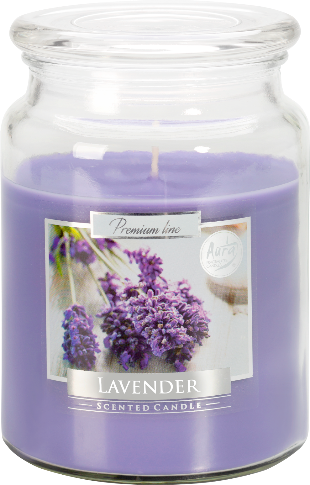 18oz Large Scented Candle In Glass Jar Fragrance Aromatic 100 Hr Burn Time (Lavender)