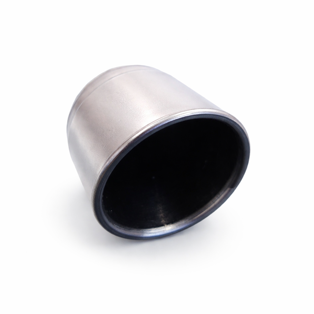 4 x Tow Bar Ball Cover 50mm - Silver Matt Towball Protector Cap - Universal Fit Tow Hitch Ball Cover - Dirt Rust Grease Protection