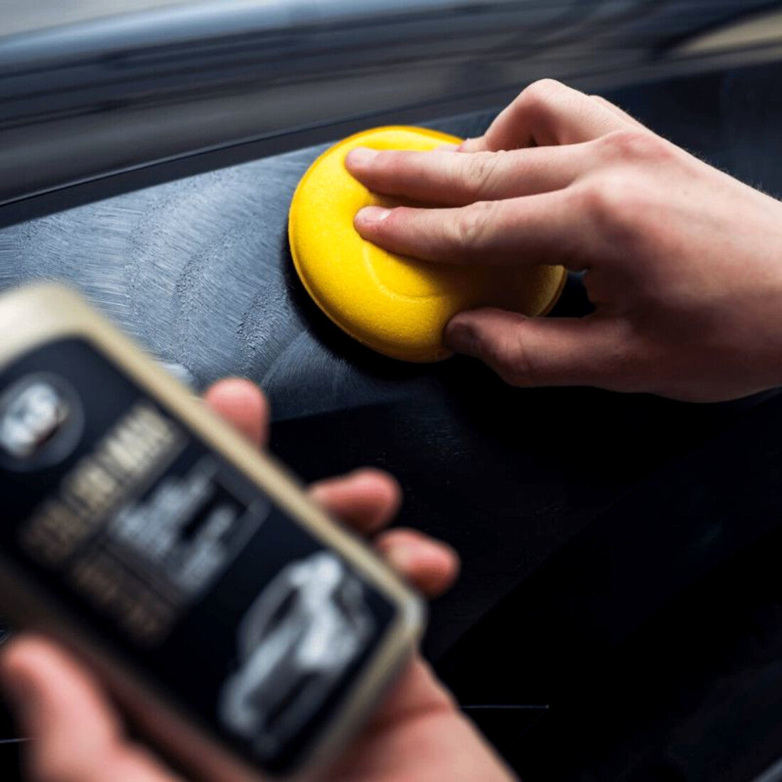 K2 Color Max Black Colour Wax 200ml - Car Wax Polish for Standard and Metallic Finishes, Restores Shine, Helps Reduce Minor Marks