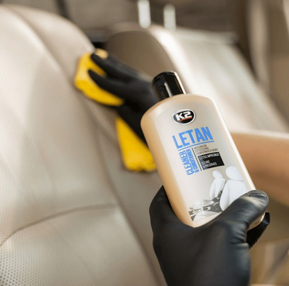 K2 Letan 250ml Leather Cleaner and Conditioner - Leather Care Milk for Car Seats, Upholstery, Bags, Furniture and Smooth Leather