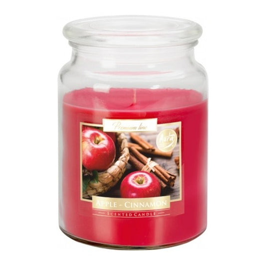 18oz Large Scented Candle In Glass Jar Fragrance Aromatic 100 Hr Burn Time (Apple & Cinnamon)