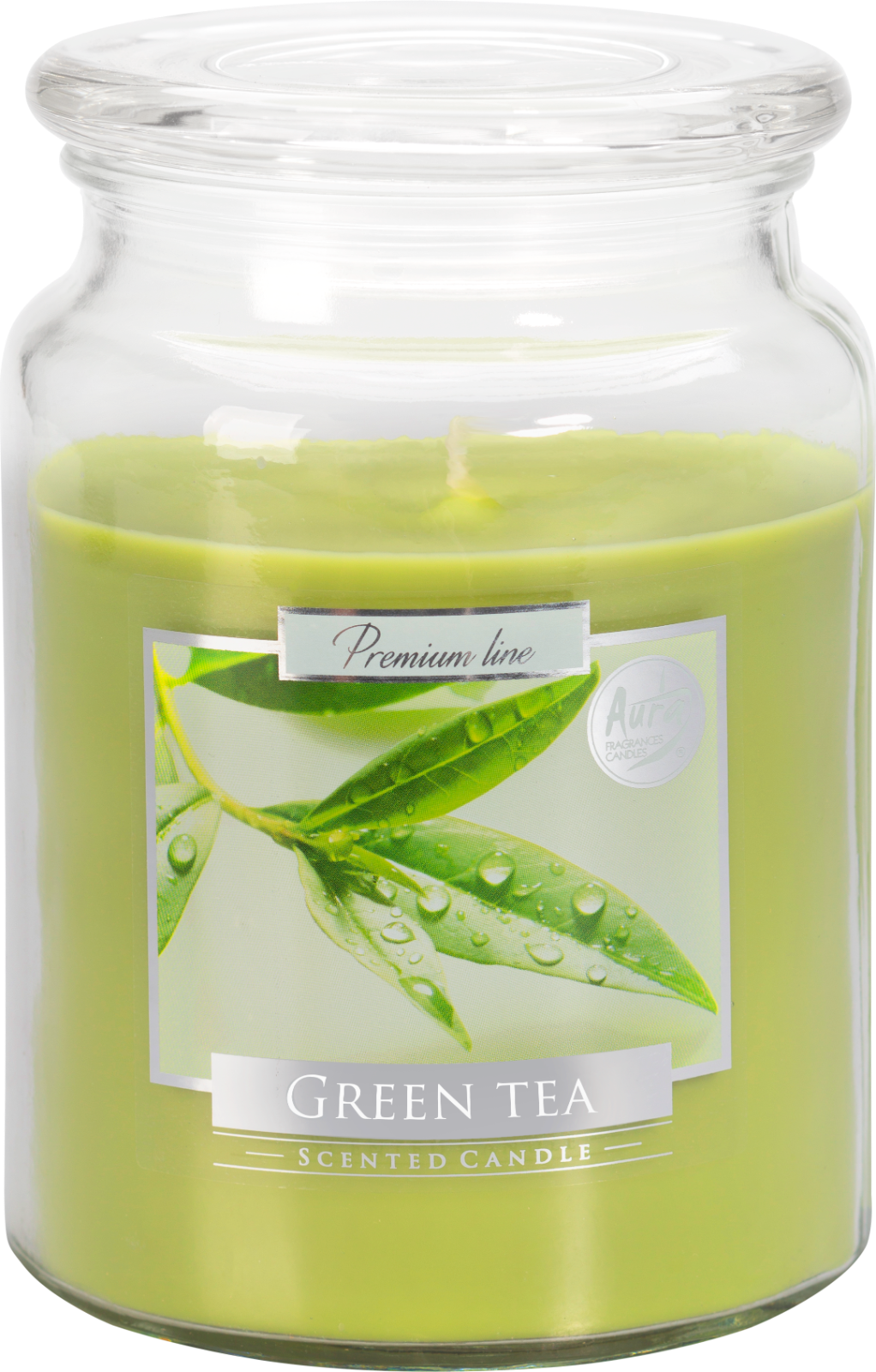 18oz Large Scented Candle In Glass Jar Fragrance Aromatic 100 Hr Burn Time (Green Tea)