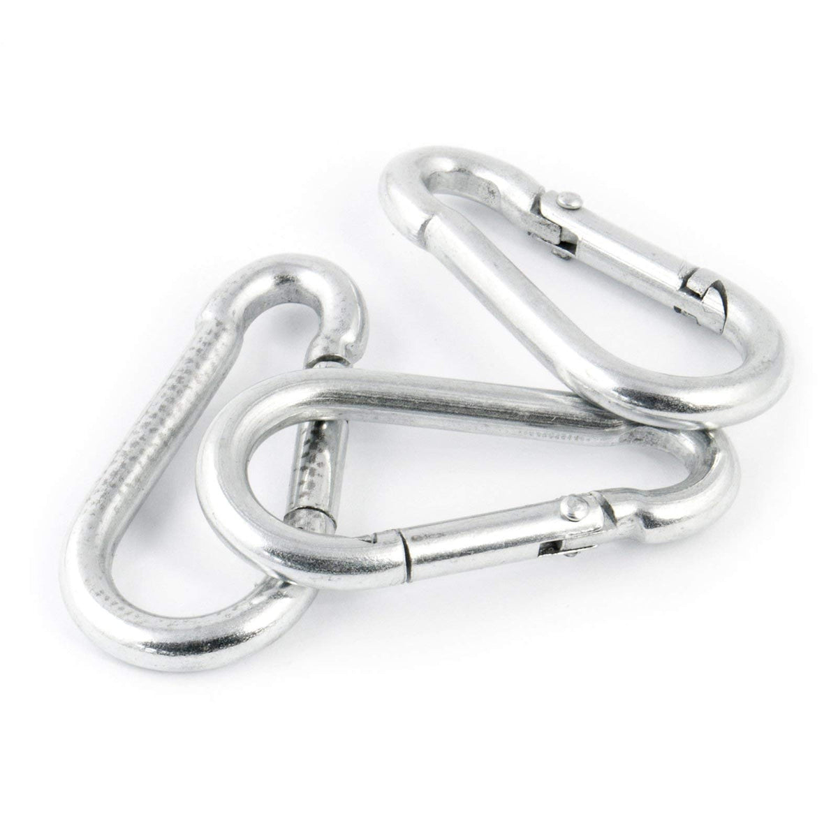 Spring Loaded Snp Clips 9 pcs of 9 mm x 90 mm Carabiner Spring Loaded Snap Hook Clip Buckle ...