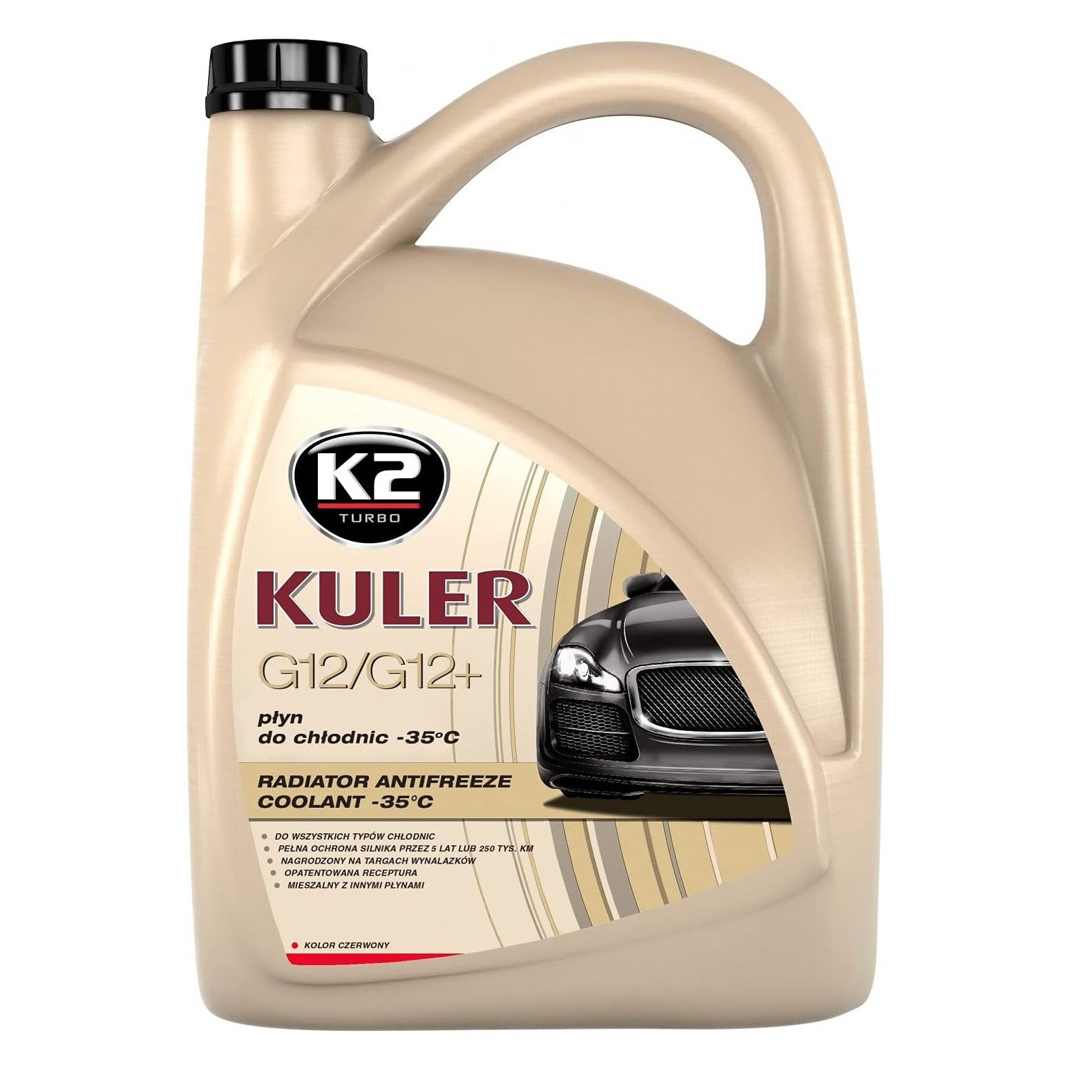 K2 Kuler Long Life 5L Ready Mixed Coolant -35 C Radiator Antifreeze Fluid for Car Cooling Systems