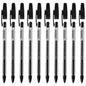Ballpoint Pens, Gel Ink Ballpoint Pens, Smudge Free, Extra Fine Point 0.5 mm, Ideal for School, Office (Black, 10 Pens)