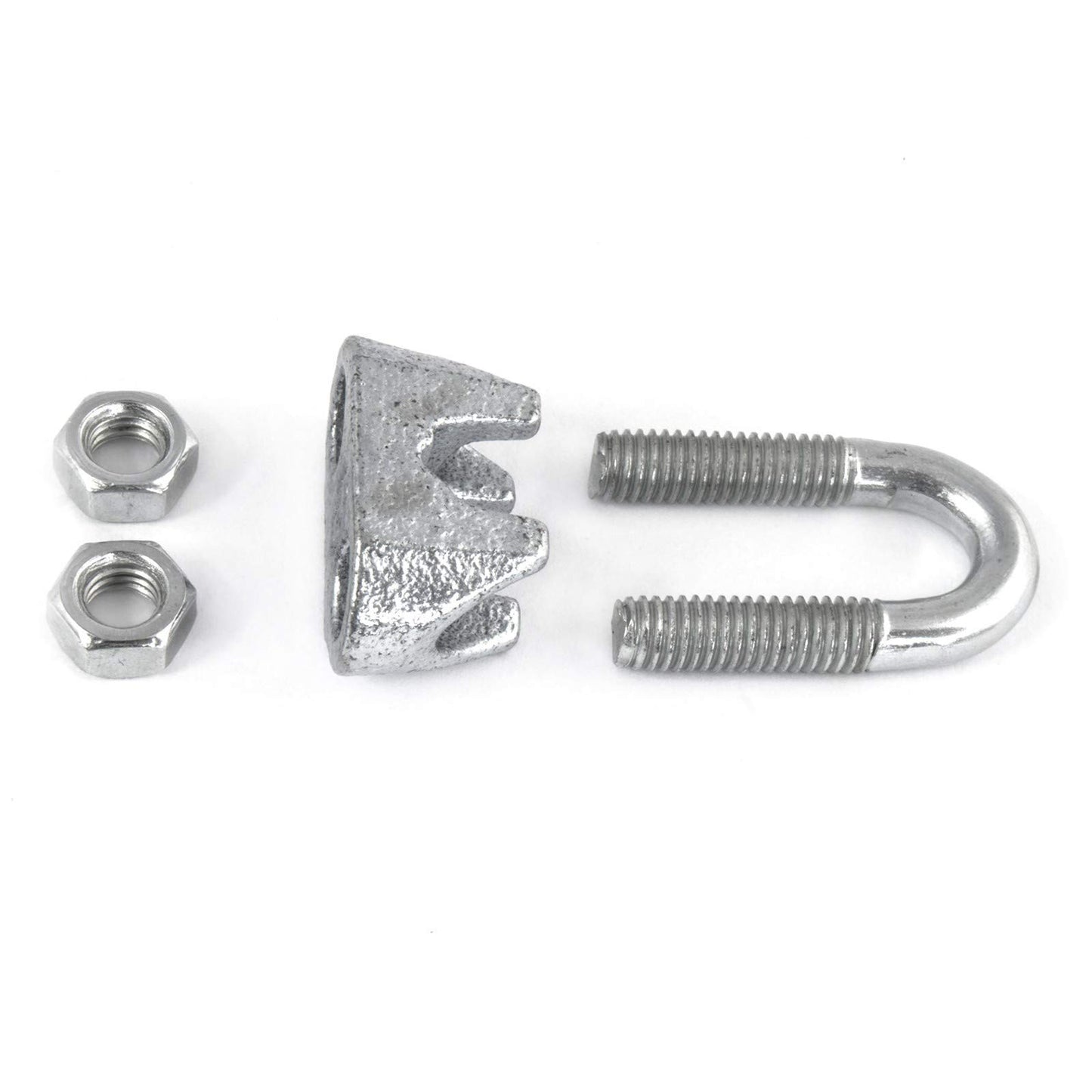 2 x 8 mm U Bolt Rope Clip Clamp Fixing Loose Ends of Wire, Jute and Polypropylene Ropes