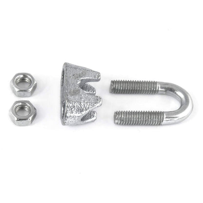 2 x 8 mm U Bolt Rope Clip Clamp Fixing Loose Ends of Wire, Jute and Polypropylene Ropes
