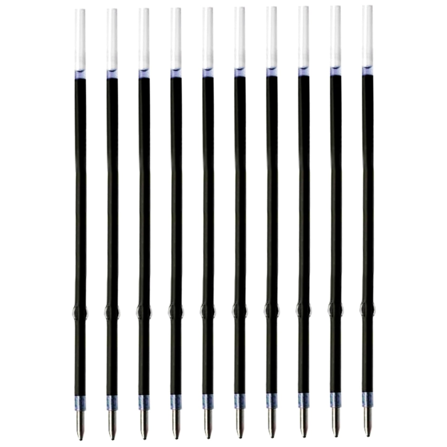10 Pcs Ballpoint Pen Refills, Length 107 mm, Retractable Pen Refills, Smooth Writing, Smudge Free Ballpoint Pen Refills (Blue)