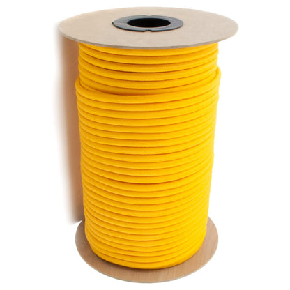 Yellow Bungee Cord - 5 m / 16 ft of 4 mm Bungee Rope, Shock Cord, Bungee Strap, Elastic Rope, Tie Down - Stretch at least 100%