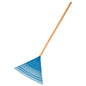 Plastic Garden Rake for Leaves, Lawn, Hay, 55 cm / 21.65 in with 22 Tins, Ideal Gardening Tool (With Handle)