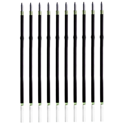 10 Pcs Ballpoint Pen Refills, Length 107 mm, Retractable Pen Refills, Smooth Writing, Smudge Free Ballpoint Pen Refills (Green)