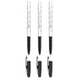 Ballpoint Pens, Smudge Free Ballpoint Pens, Extra Fine Point 0.5 mm, Ideal for School, Office, Everyday Use (Black, 3 Pens)