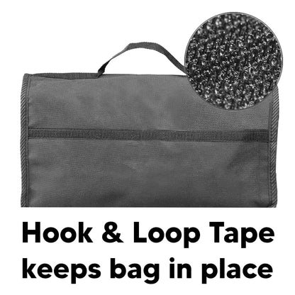 Car Boot Organiser Bag Anti Slip Foldable for Boot Storage Case Tool Bag Boot Tidy Bag, Suitable for All Vehicles, Black (Big)