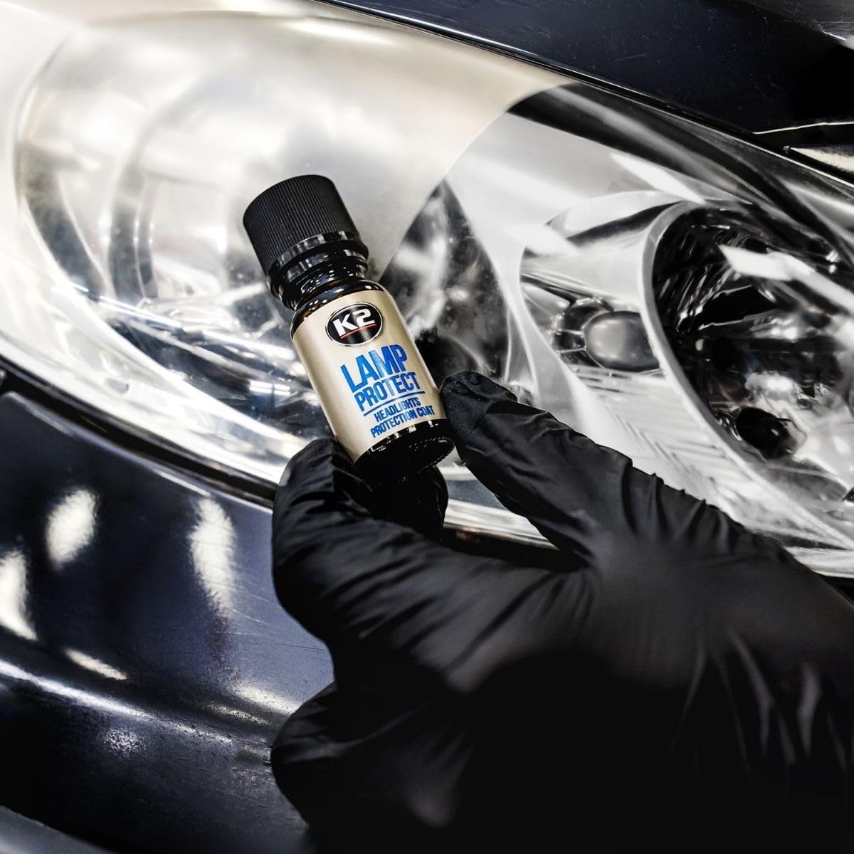 K2 Lamp Protect 10ml Headlight Protection Coating - Transparent UV Sealant - Helps Prevent Yellowing
