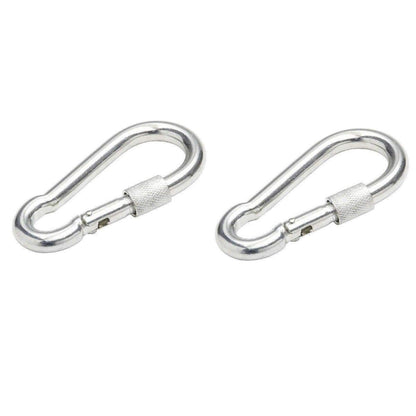 6 x 5 mm Locking Carabiner Spring Loaded Snap Hook Clip Buckle
