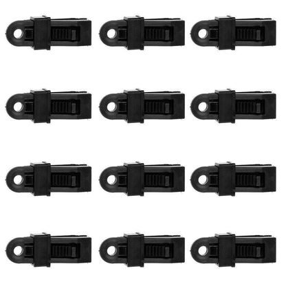 Pack of 8 Windproof Camping Tarpaulin Eyelet Clips Non-Piercing Tent Tie Down Cover