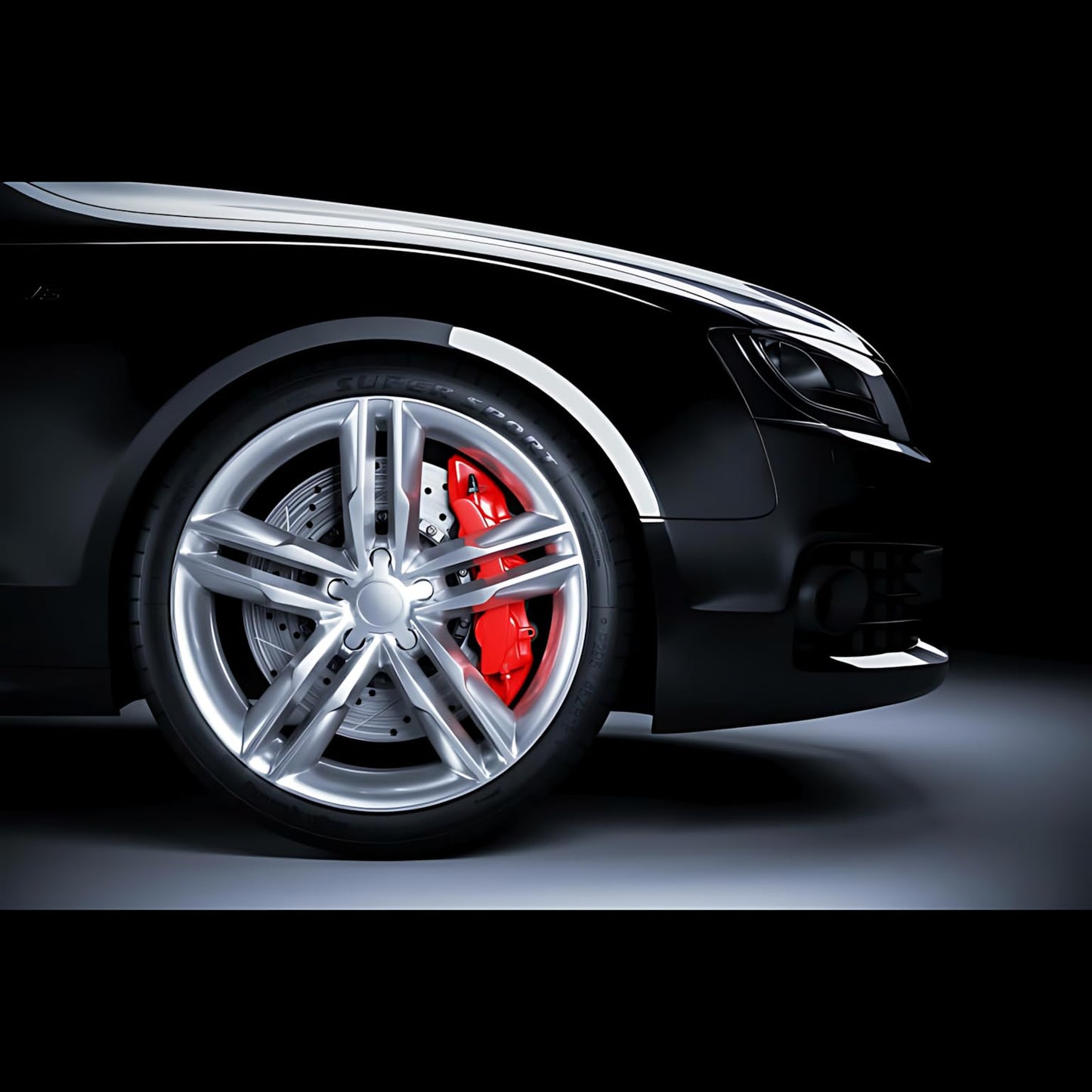 2 x 400 mL Red Brake Caliper Spray Paint - High Temperature Coating up to 150°C for Calipers & Brake Drums - Helps Protect from Corrosion and Chemicals, Abrasion Resistant Finish for Car, Motorbike