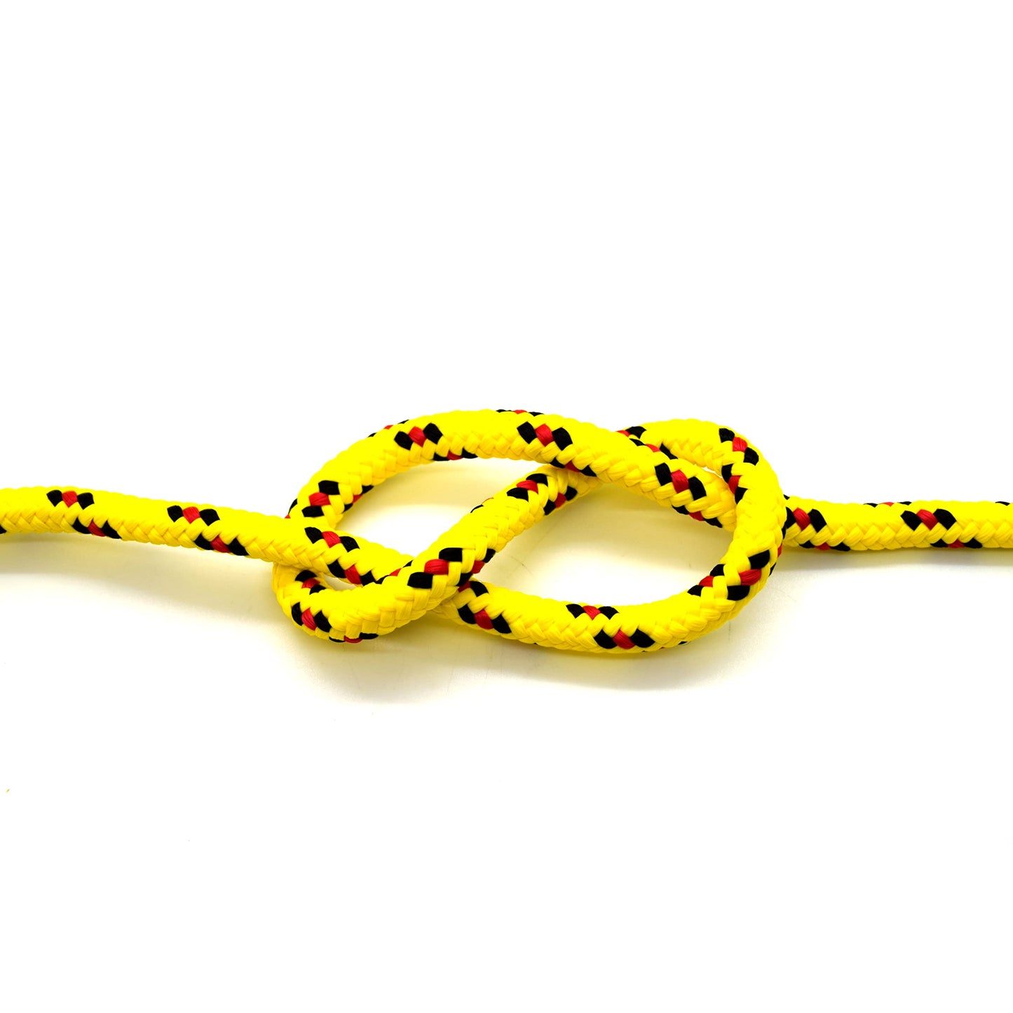 3mm x 100 metres / 328 ft of Yellow & Red Polypropylene Rope, Solid Braided Poly Rope Cord Twine for Boating, Yachting, Camping