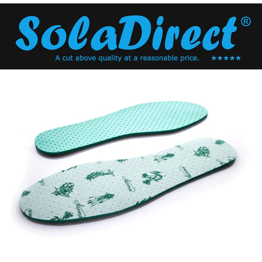 Anti Odour Shoe Insoles Fresh Scented Soft Comfort Breathable Shoe Inserts (Mint, Size 6.5 UK / 40 EU)