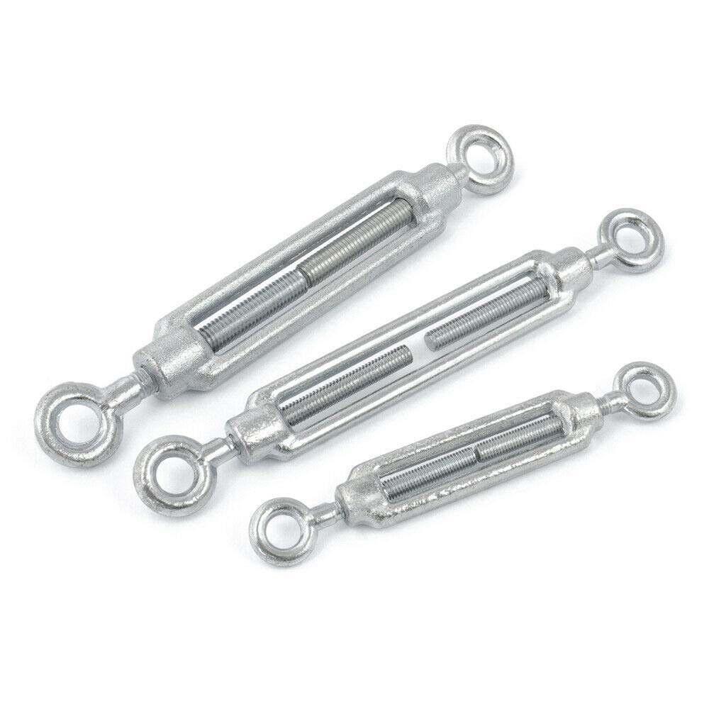 5 pcs of M6 Eye - Eye Turnbuckle Tensioner for Wire Tension Garden Rope Hooks Cable Garden Support Wire Turnbuckle Strainer