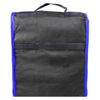 Car Boot Organiser Bag Anti Slip Foldable for Boot Storage Case Tool Bag Boot Tidy Bag, Suitable for All Vehicles, Black & Blue (S)