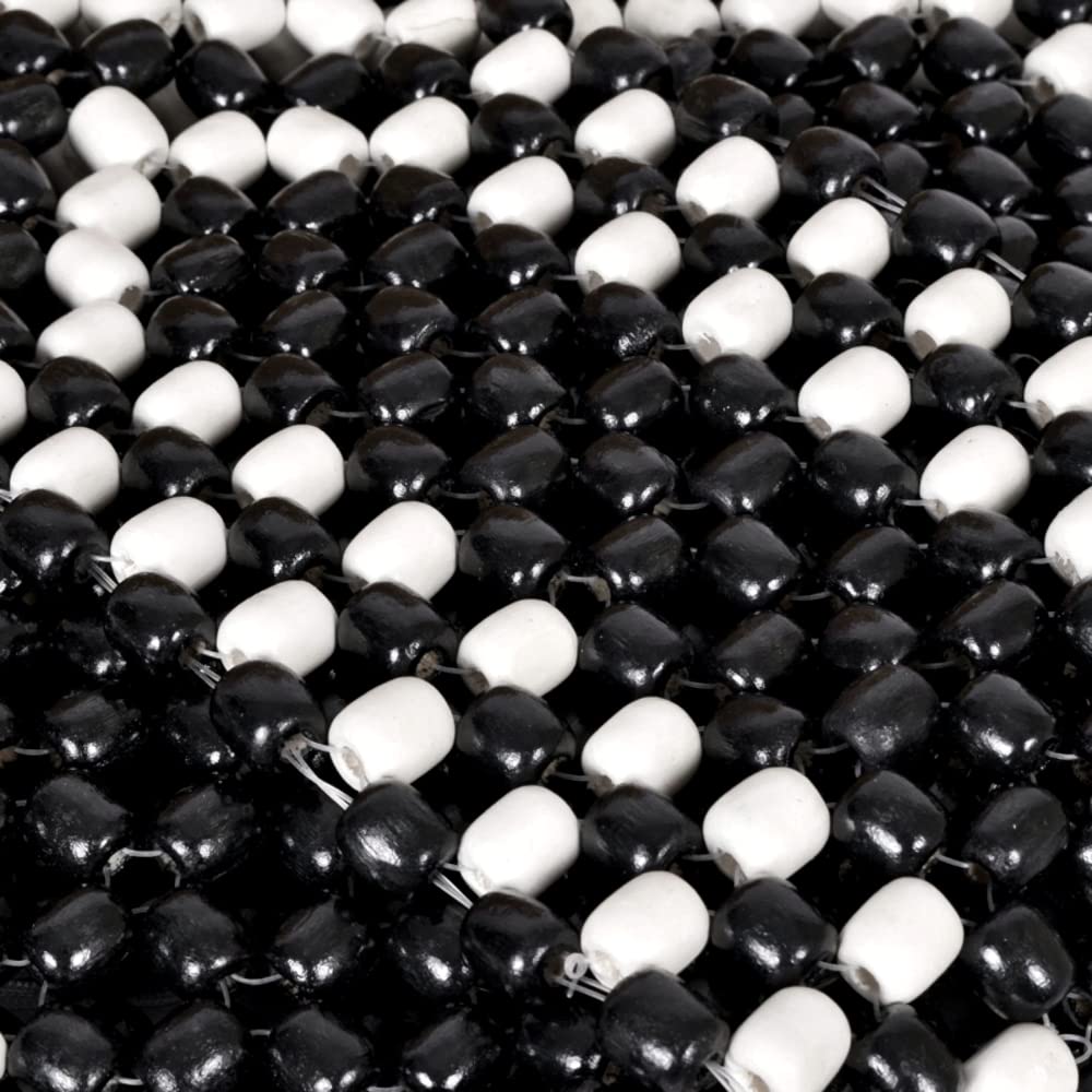Black Wooden Beaded Massage Car Front Seat Cover Cushion Comfortable