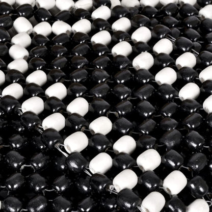 Black Wooden Beaded Massage Car Front Seat Cover Cushion Comfortable