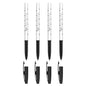 Ballpoint Pens, Smudge Free Ballpoint Pens, Extra Fine Point 0.5 mm, Ideal for School, Office, Everyday Use (Black, 4 Pens)